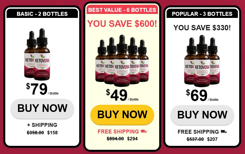KetoVera Price Packages